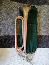 Military/ Scout/ Cavalry Brass/ Copper Bugle Vintage Military Army