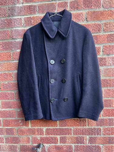 Vintage navy pea coat - pea,