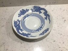 Booths Blue Dragon Breakfast Saucer. 6.25” D + 5.75” D Minor Under Lip Chipc1930