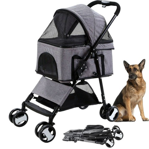 Large pet stroller foldable - pet,
