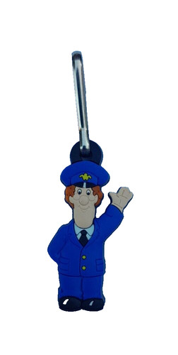 Postman pat rubberised zipper - postman,