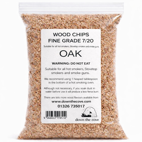 Oak smoking wood chips 2mm - wood,