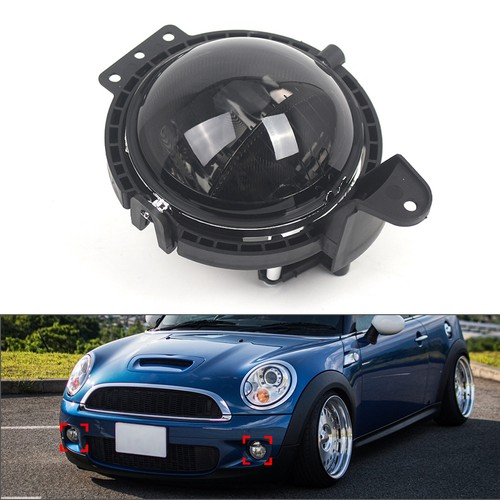 Smoked black front fog light - smoked,