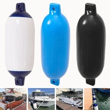 2X Boat Fenders Inflatable Marine Fenders Ribbed Dock Bumpers with Inflating Pin