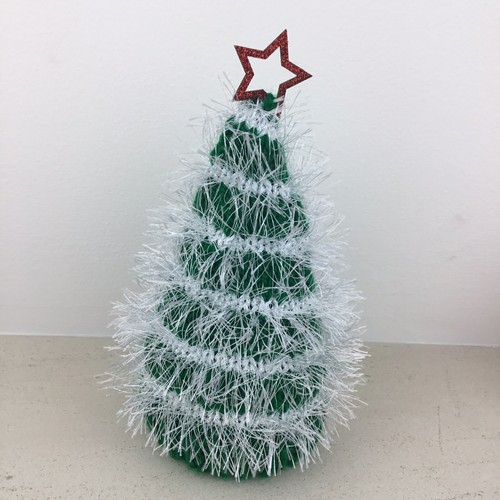 Hand knitted xmas tree terrys - tree,