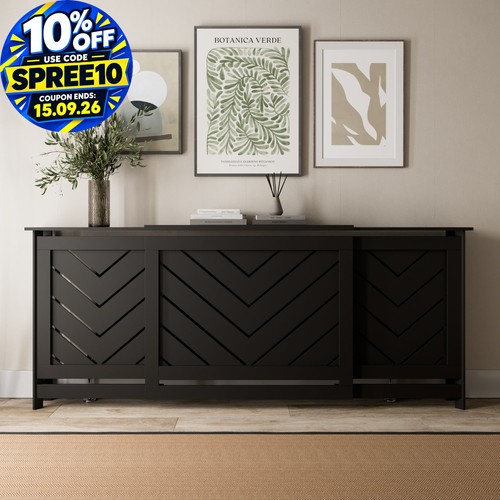 Radiator cover black modern - cover,