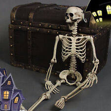 90CM Skeleton Full Size Poseable Human Halloween Party Prop Haunted House Decor