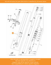 YAMAHA Front Fork Assy (r.h)