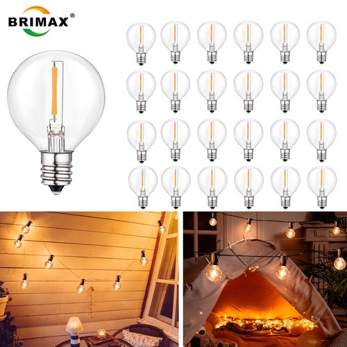E12 g40 globe light bulbs - e12,