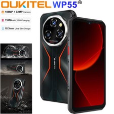 Global 5G OUKITEL WP55 Rugged Mobile Android 15 Phone Builder Outdoor Unlocked