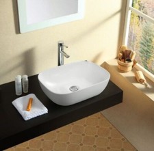 Bathroom Cloakroom Vanity Wash Basin Sink Countertop White Gloss Modern