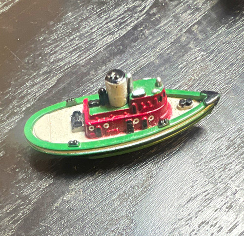 Vintage diecast metal tugboat - vintage,