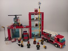 Genuine LEGO Set 60004 Fire Station & Instructions