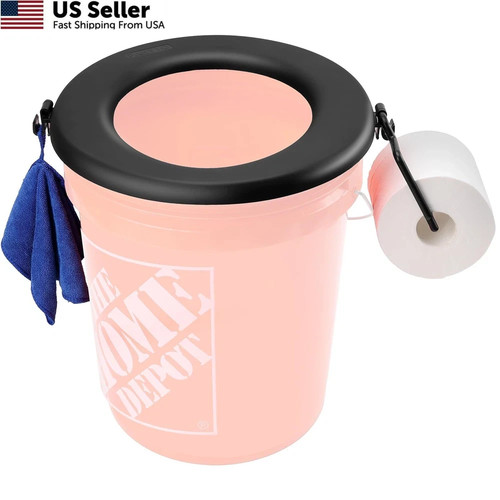 Portable bucket toilet seat - bucket,