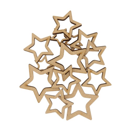 Wooden hollow star - hollow,