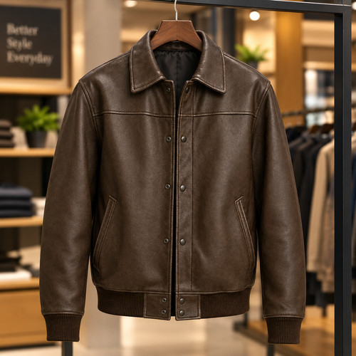 Men brown leather flight - brown,