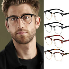 Vintage Oval Half Rim Semi