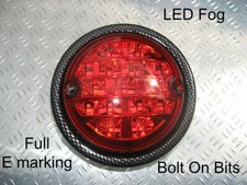 LED FOG Rear Light/lamp Carbon