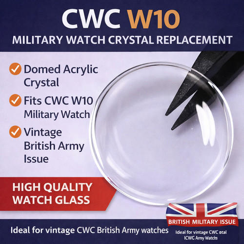Cwc w10 military - watch, crystal