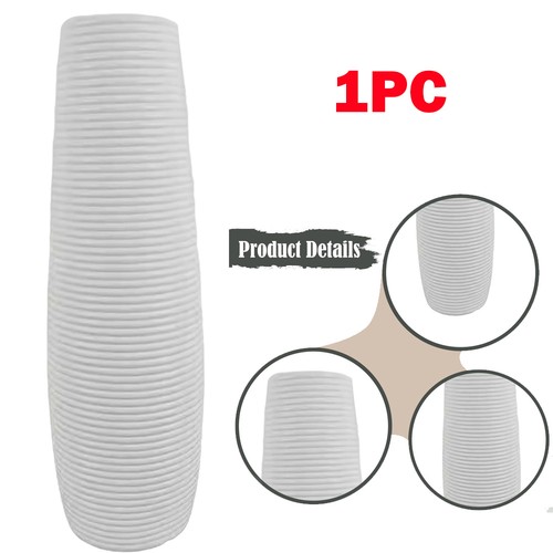 Tall floor vase white plastic - tall,