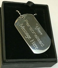Engraved-Metal-Military-Army-Dog-Tags-ID-Tag-&-Necklace-Engraved-Christmas-Gift