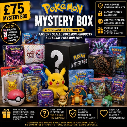 Pokémon mystery box - £75, |