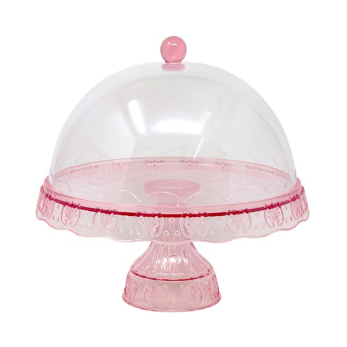Cake stand with - stand, dome