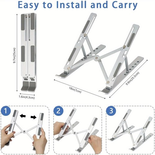 Adjustable aluminum laptop - adjustable,