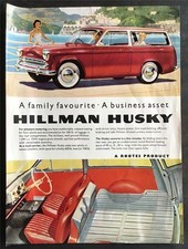 HILLMAN HUSKY Car Sales Specification Leaflet c1962 #819/H