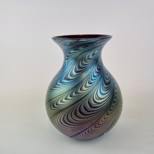 Vintage okra iridescent art - okra,