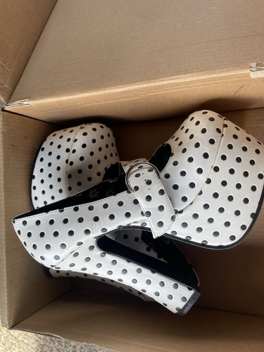 Tuk white platform polka dot - tuk,