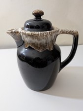Vintag Pfaltzgraff GOURMET BROWN DRIP GLAZED Stoneware 7.75” PITCHER #490 *READ*