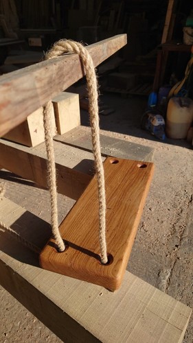 Sustainable oak garden swing - garden, |