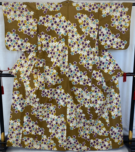 Japanese vintage kimono yukata - vintage,