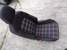 2015 VW GOLF MK7 GTI 2.0 TSI PASSENGER SIDE N/S FRONT SEAT 3 DOOR TARTAN