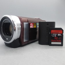 JVC Everio GZ-E205REK Handheld High Definition HDD Camcorder Red Tested