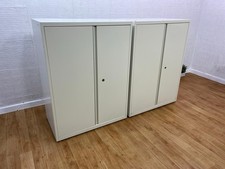 White all metal double door , heavy duty ,storage cabinets / Local Delivery Avai