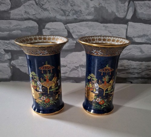 Carlton ware chinoiserie pair - carlton,