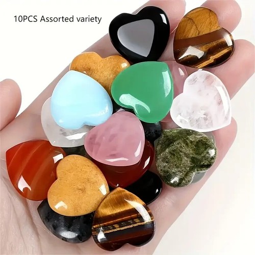 10x heart shape stones - shape,
