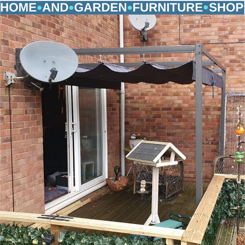 2x3m pergola with retractable - 2x3m,
