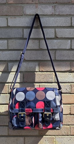 Boden navy spot - spot, canvas