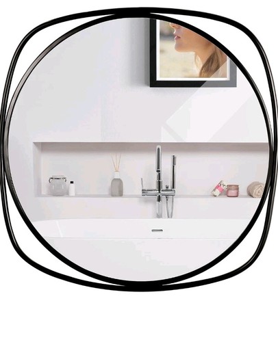 Large round wall mirror - large,