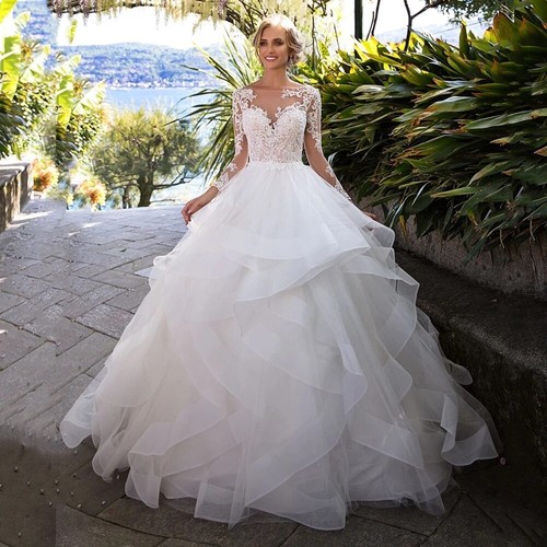 Elegant line wedding - a-line, dresses