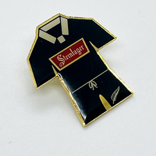 Vintage New Zealand All Blacks Rugby Union Steinlager Kit Shirt Pin Badge