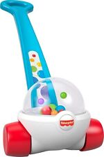 Fisher-Price Baby And Toddler Toy Corn Popper Blue Push-Along With Ball-Popping