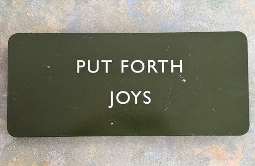 Rare vintage enamel - vintage, ‘put
