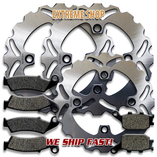 Front rear brake rotor pads - front,