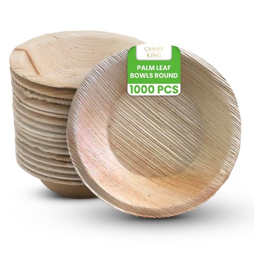Disposable palm leaf bowls - palm,