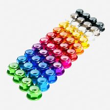 Anondised Aluminium Flanged M4 Nyloc Wheel Nuts for Tamiya, HPI, Traxxas RC Cars