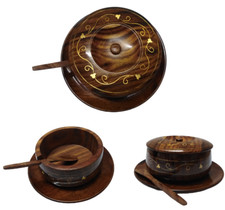 Wooden Sugar Bowl Pot with Lid